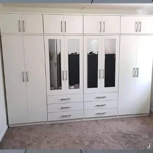Eight door wardrobe with 4 mirrors fully assembled UK