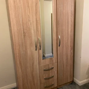 Three Door Gents Wardrobe - Fully Assembled