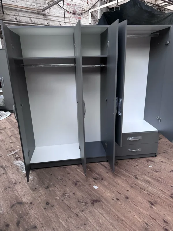 Five Door Wardrobe – Fully Assembled - Furnitish
