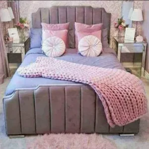 Wing Back Arizona Bed Double 4ft - With Memory Sprung Mattress