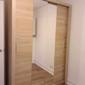 180cm sliding wardrobe premium MDF, large 2-door sliding design for master bedroom, UK cash on delivery